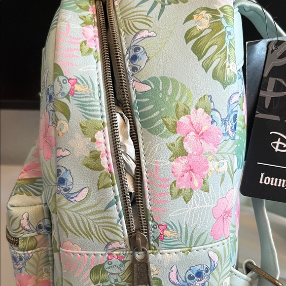 Disney Loungefly Stitch Floral Backpack - Picture 6 of 7